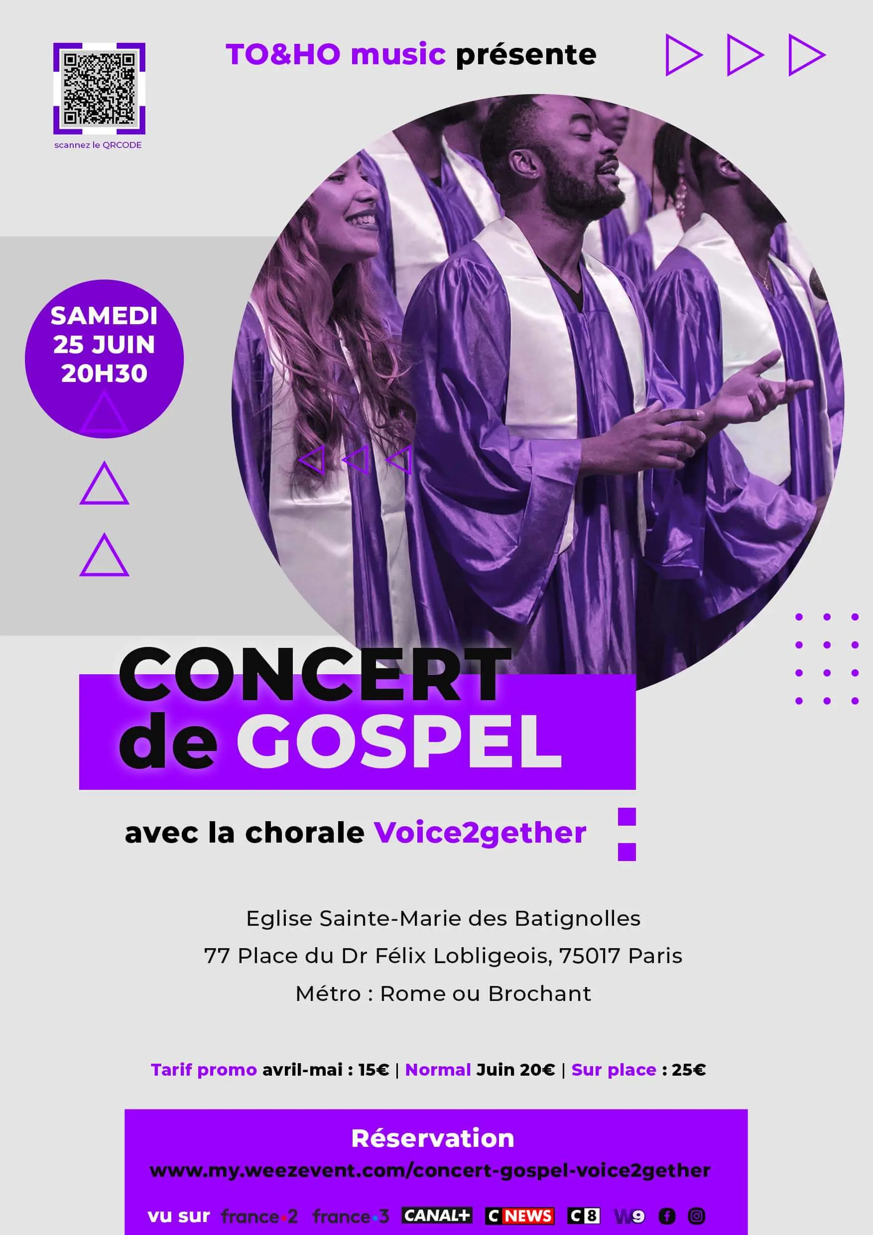 concert gospel Paris Voice2gether